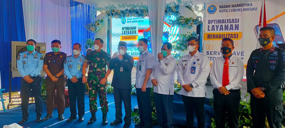 Launching Aplikasi SiYanti (Sistem Layanan Rehabilitas Online) Tahun 2021 BNN Kota Lubuklinggau.