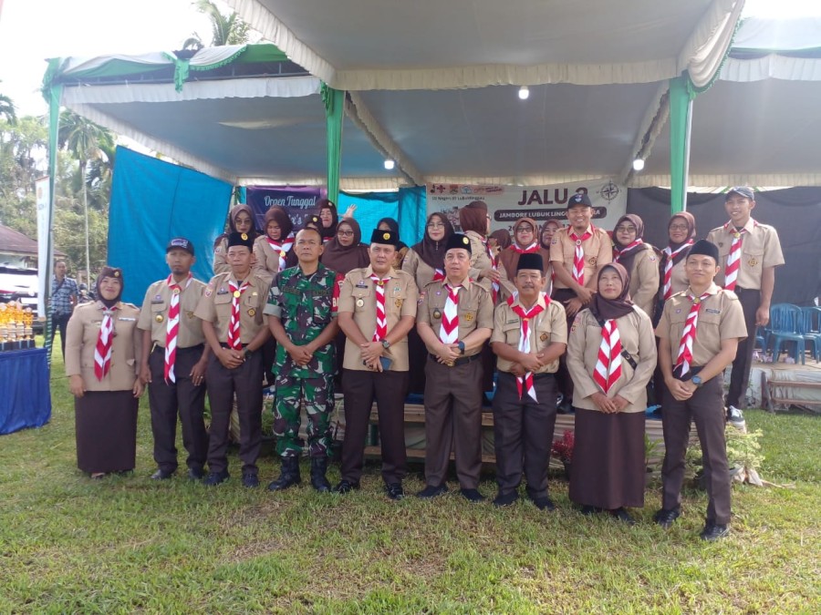 Babinsa Koramil 406-08/Kota Lubuk Linggau Hadiri Pembukaan Perkemahan Jalu ke-2