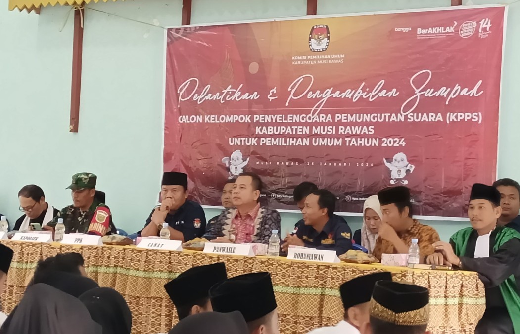 Serka Argani Hadiri Pelantikan dan Pengambilan Sumpah Calon KPPS
