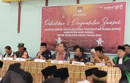 Serka Argani Hadiri Pelantikan dan Pengambilan Sumpah Calon KPPS