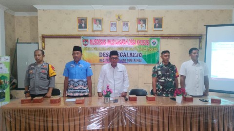 Babinsa Koramil 406-06/Tugumulyo Melalsanakan Kegiatan Musdesus Di Wilayah Binaan.