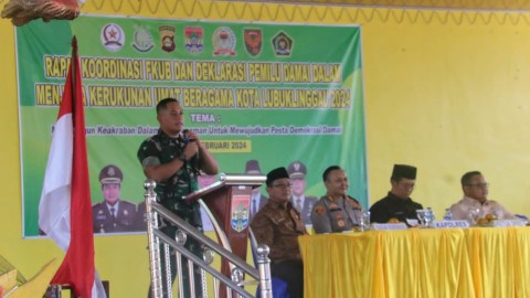 Jaga Kerukunan Umat Beragama Forkopimda Kota Lubuk Linggau Gelar Rapat Koordinasi dan Deklarasi