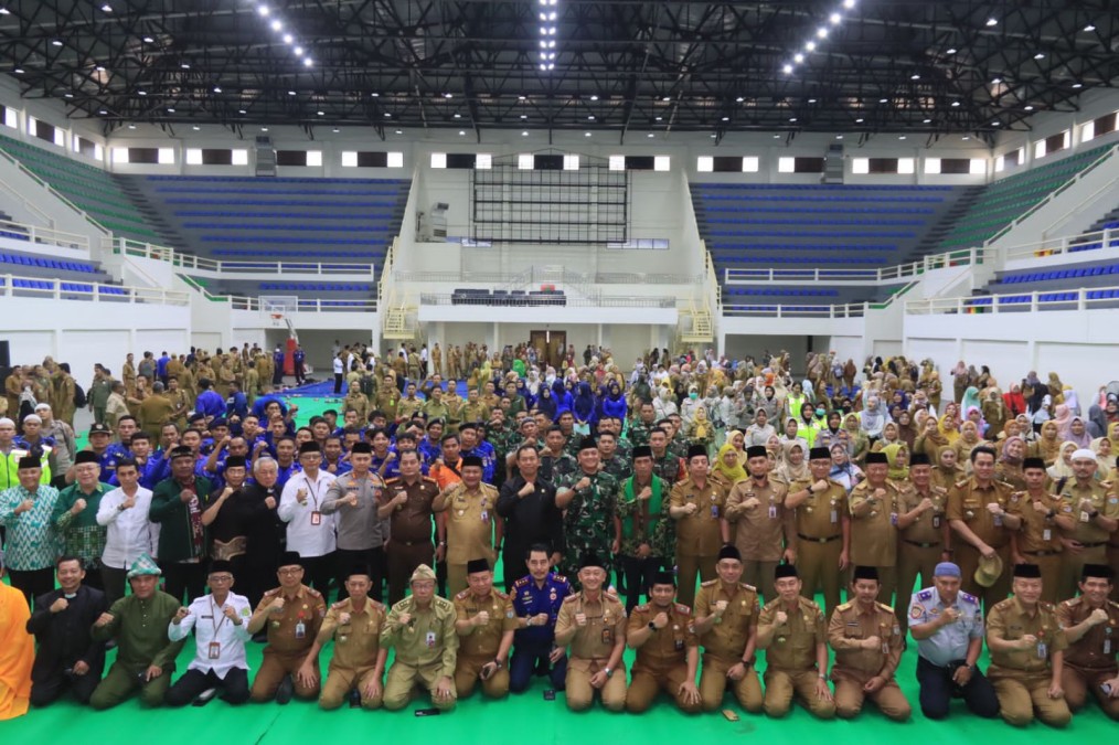 Komandan Kodim 0406/Lubuk Linggau Menghadiri Doa Bersama Untuk Pemilu Damai