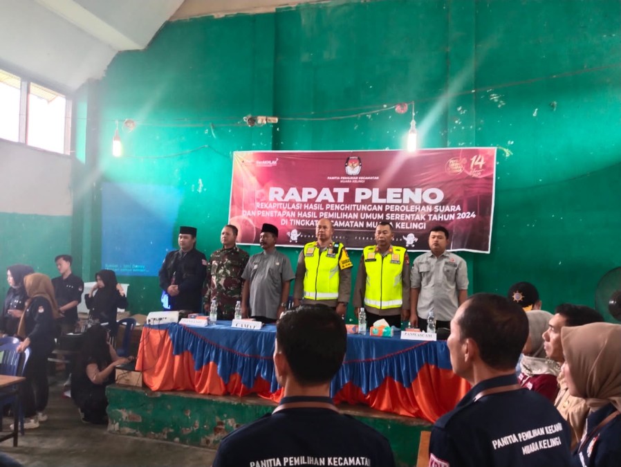 Danramil 406-05/Muara Kelingi Hadir Pada Rapat Pleno Tingkat Kecamatan