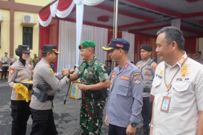 Kodim 0406/Lubuk Linggau Mendapatkan Penghargaan Dari Polres Musi Rawas Utara Atas Keamanan Selama Pelaksanaan Pemilu Tahun 2024