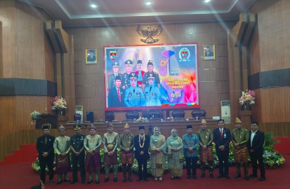 Kepala Staf Kodim 0406 Lubuk Linggau Menghadiri Rapat Paripurna Memperingati HUT Musi Rawas ke 81