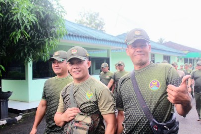 Awali Aktivitas Dengan Bugar dan Tetap Prima, Personil Kodim 0406/ Lubuk Linggau Melaksanakan Olahraga