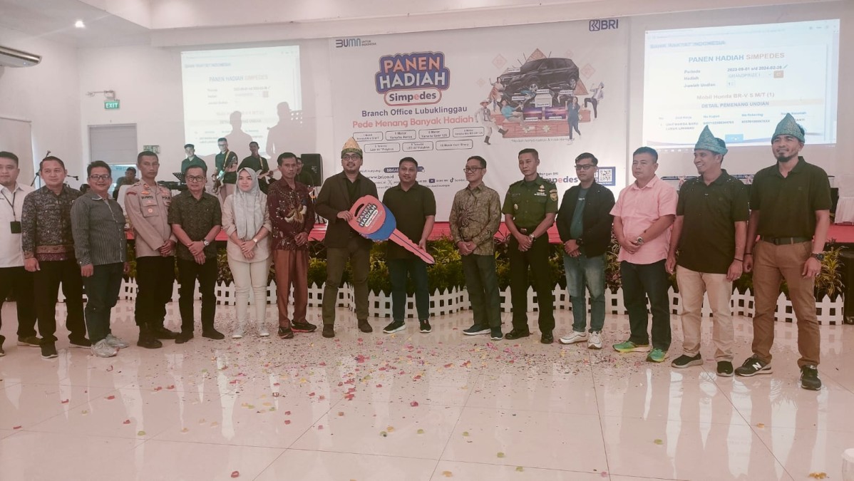 Kepala Staf Kodim 0406 Lubuk Linggau Hadiri Acara Panen Undian Hadiah Simpedes