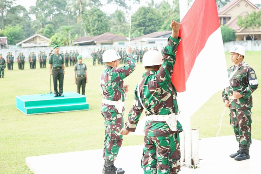 Upacara Hari Kebangkitan Nasional Ke-116 Tahun 2024 Di Kodim 0406/Lubuk Linggau