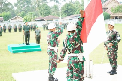 Upacara Hari Kebangkitan Nasional Ke-116 Tahun 2024 Di Kodim 0406/Lubuk Linggau