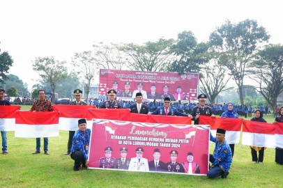 Kepala Staf Kodim 0406 Lubuk Linggau Hadir Pada Upacara Peringatan Hari Lahir Pancasila 1 Juni 2024 Di Kota Lubuk Linggau