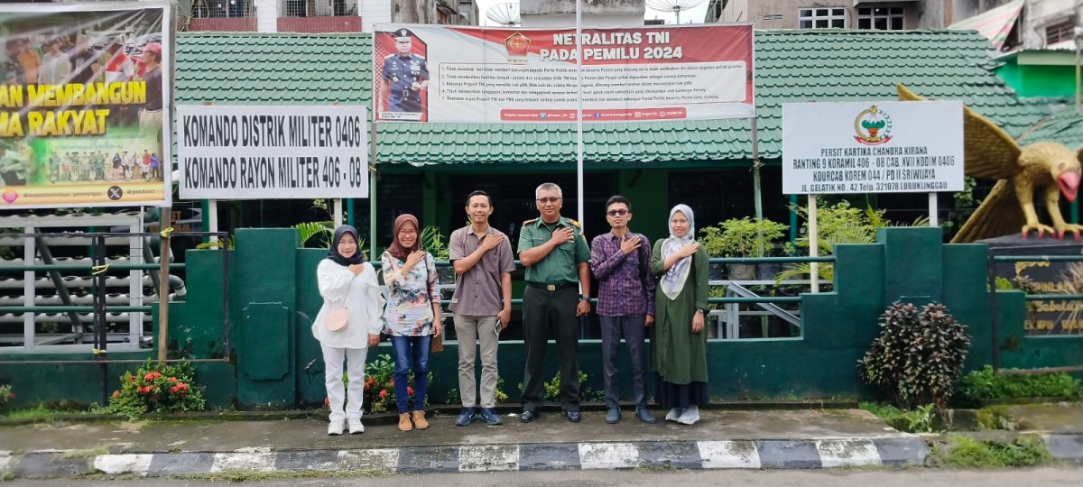 Danramil 406-08/Lubuklinggau Menerima Tamu PPK Dan Silaturahmi Terkait Pilkada Kota Lubuklinggau.