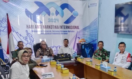 Danramil Kapten Inf Ajun Taufik Turut Hadir Dalam Acara Puncak Peringatan Hari Anti Narkotika Internasional