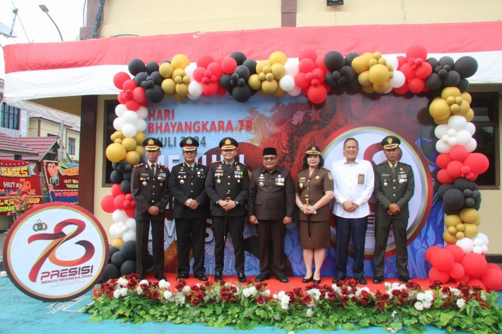Kepala Staf Kodim 0406 Lubuk Linggau Hadir Dalam Acara Hari Bhayangkara Ke 78