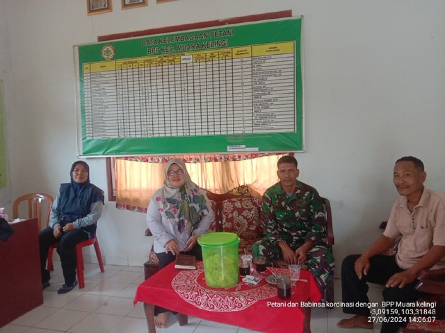 BERSAMA BPP DAN PPL BABINSA KOMSOS PEMBAHASAN DATA AREAL LAHAN PERTANIAN