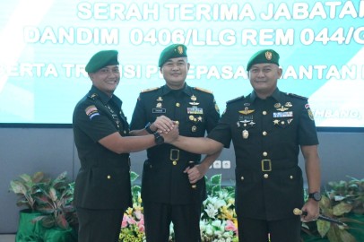 Tongkat Komando Jabatan Dandim 0406/Lubuk Linggau Resmi Diserah Terimakan