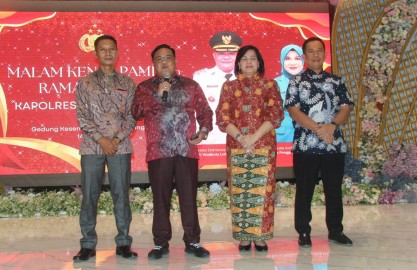 Mewakili Komandan Kodim Kasdim 0406/Lubuk Linggau Hadir Dalam Acara Kenal Pamit Kapolres Lubuk Linggau