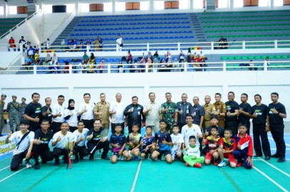 Kasdim 0406/Lubuk Linggau Hadiri Acara Pembukaan Badminton Series Walikota Cup Kota Lubuk Linggau Tahun 2024