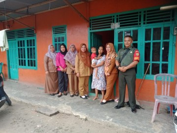 Babinsa Koramil 406-08/Lubuklinggau Monitoring Anak Stunting