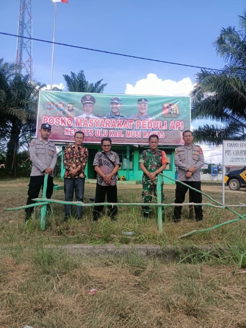 Tanggap Darurat Karhutla, Koramil 406-05 Muara Kelingi Dirikan Posko Masyarakat Peduli Api