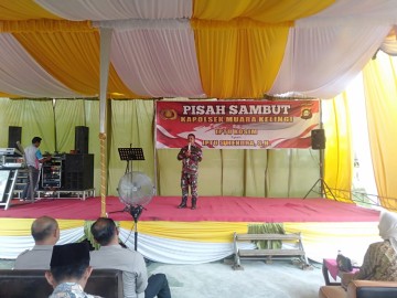 Danramil Muara Kelingi Hadiri Acara Pisah Sambut Kapolsek Muara Kelingi