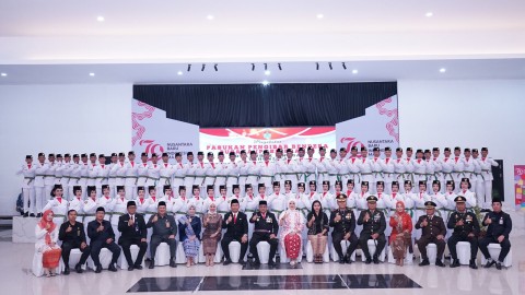 Pengukuhan Pasukan Pengibaran Bendera Pusaka (PASKIBRAKA) Kota Lubuk Linggau Tahun 2024