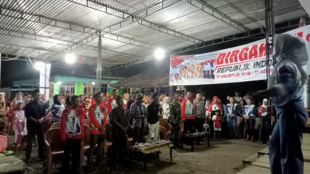 Serda Mimin Seperiologi Hadiri Acara Malam Resepsi Kenegaraan Desa Mambang