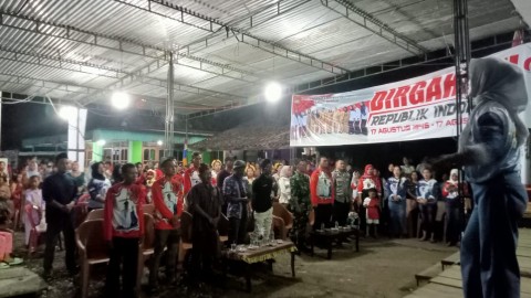 Serda Mimin Seperiologi Hadiri Acara Malam Resepsi Kenegaraan Desa Mambang