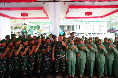 Komandan Kodim 0406 Lubuk Linggau Berikan Pengarahan Kepada Babinsa Saat Kunjungan Kerja Di Koramil Jajaran