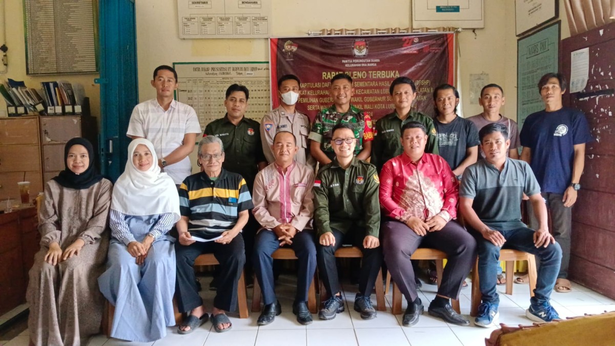 Serka Mardianto Babinsa Koramil 406-10/LT Hadir Pada Rapat Pleno Terbuka Rekapitulasi DPSHP