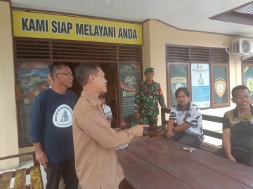 Babinsa hadiri mediasi antara masyarakat dan pihak perusahan