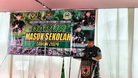 Program unggulan Kodam ll/Sriwijaya Mencetak Generasi Emas 2045, Kodim 0406/lubuklinggau Gelar Program Dapur Masuk Sekolah