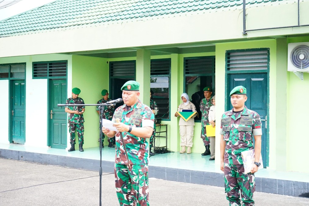 Dandim 0406/lubuklinggau Pimpin Korp Rapot Pelepasan Pindah Satuan Mayor Inf Nur Sigit Prasetya S.I.P.,M.Sc