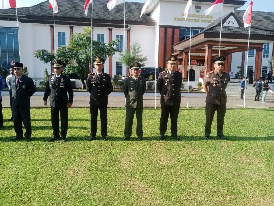 Di Kabupaten Musi Rawas Pabung Kapten Czi Epi Sugiharto Mewakili Dandim 0406 Lubuk Linggau Melaksanakan Upacara Hari Kesaktian Pancasila