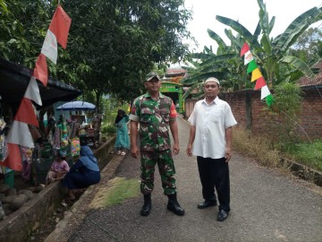 Koptu Agus Susilo monitoring pengajian Mura mantap di wilayah desa binaan