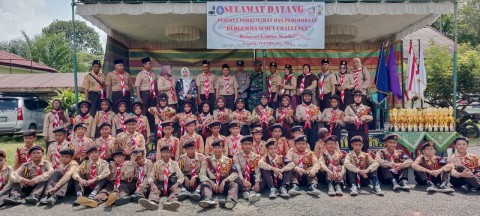 Babinsa Koramil 406-09/Terawas Hadiri Kegiatan Perjusami Tingkat Siaga dan Penggalang di wilayah binaan.