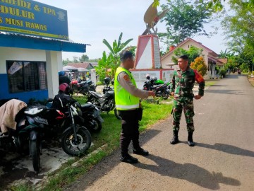 Babinsa Koramil 406-06/Tugumulyo Laksanakan Pemantauan Kampanye Damai di Desa Mataram