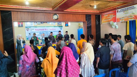 Babinsa Koramil 406-06/Tugumulyo Hadiri Rapat Musyawarah Desa Kalibening