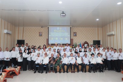 Kepala Staf Kodim 0406 Lubuk Linggau Hadiri Acara Pengukuhan BAPOR KORPRI Kota Lubuk Linggau Masa Bhakti 2024-2029