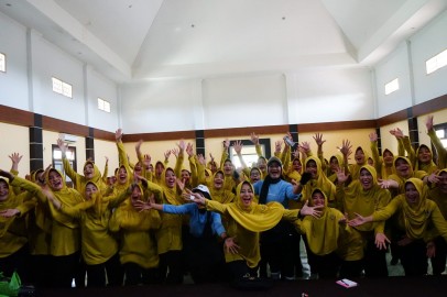 Persit KCK Cabang XVII Kodim 0406 Lubuk Linggau Gelar Senam Bersama untuk Tingkatkan Kesehatan dan Kebugaran Jasmani