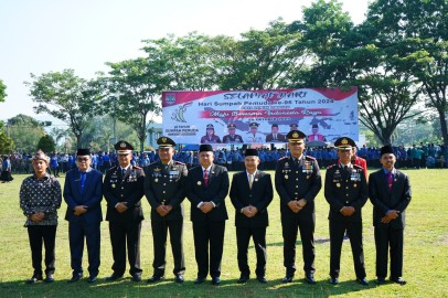 Dandim Letkol Inf Arie Prasatyo Widyo Broto S.E Mengikuti Upacara Hari Sumpah Pemuda Di Kota Lubuk Linggau