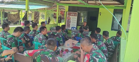 Danramil 406-05/Muara Kelingi Berikan Pengarahan Kepada Babinsa