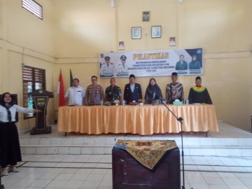 Danramil 406-09/Terawas Lettu Inf Abdi Nusa Putra Hadiri Pelantikan Kepala Desa dan Ketua TP PKK Desa Napal Melintang