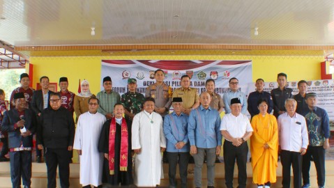 Kapten Czi Epi Sugiharto Hadiri Deklarasi Pilkada Damai 2024 Bersama Tokoh Agama se-Kota Lubuk Linggau