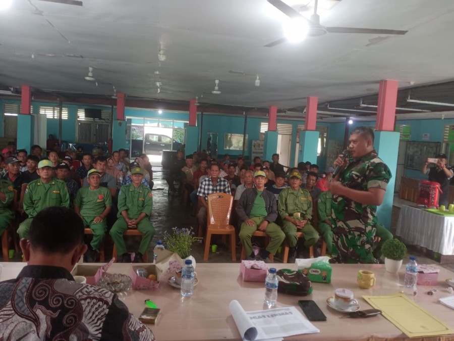 Babinsa Koramil 406-04/Muara Lakitan Sertu Sutarno Hadiri Acara Pembekalan PAM PPS Se-Kecamatan Muara Lakitan