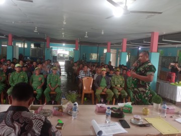Babinsa Koramil 406-04/Muara Lakitan Sertu Sutarno Hadiri Acara Pembekalan PAM PPS Se-Kecamatan Muara Lakitan