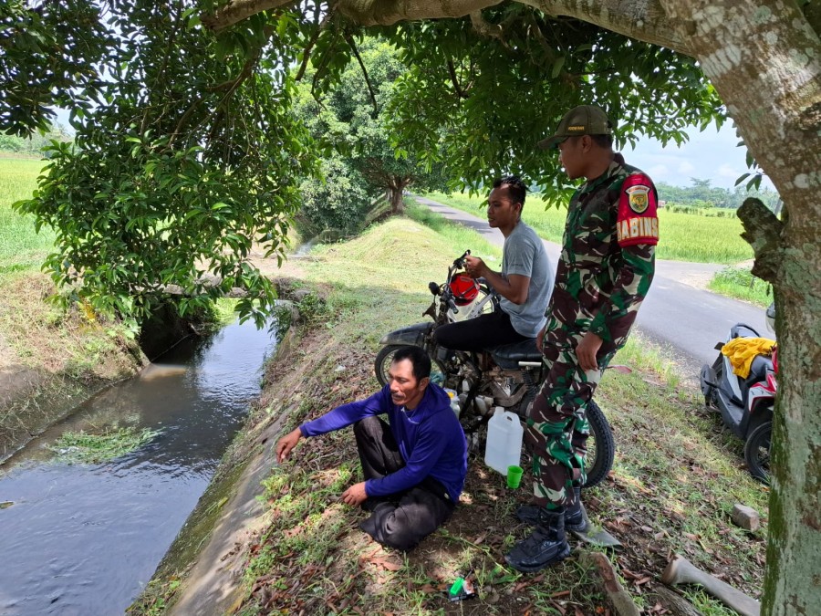 Tingkat kan sinergitas di wilayah Sertu nusdar jalin Komsos dengan Masyarakat Desa U1 Pagarsari.