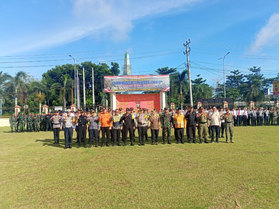 Danramil 406-06/Tugumulyo kapten INF Susanto Hadiri Apel Gelar Operasi Lilin Musi 2024