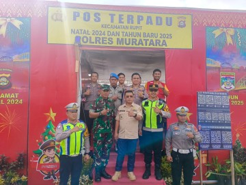 Danramil 406-03/Rupit Monitoring Pos Pengamanan Nataru dan Rumah Ibadah di Wilayah Muara Rupit