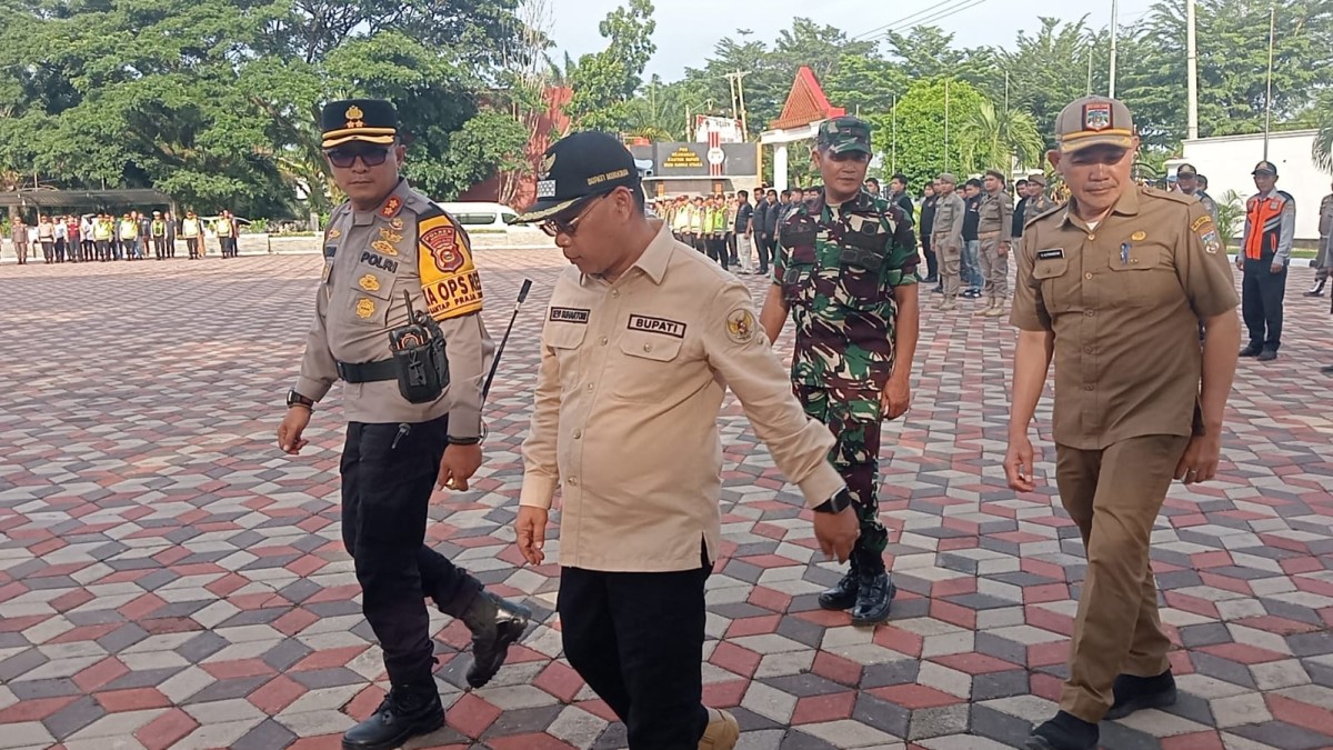 Danramil 406-03/Rupit Hadiri Apel Gelar Pasukan Pengamanan Akhir Tahun